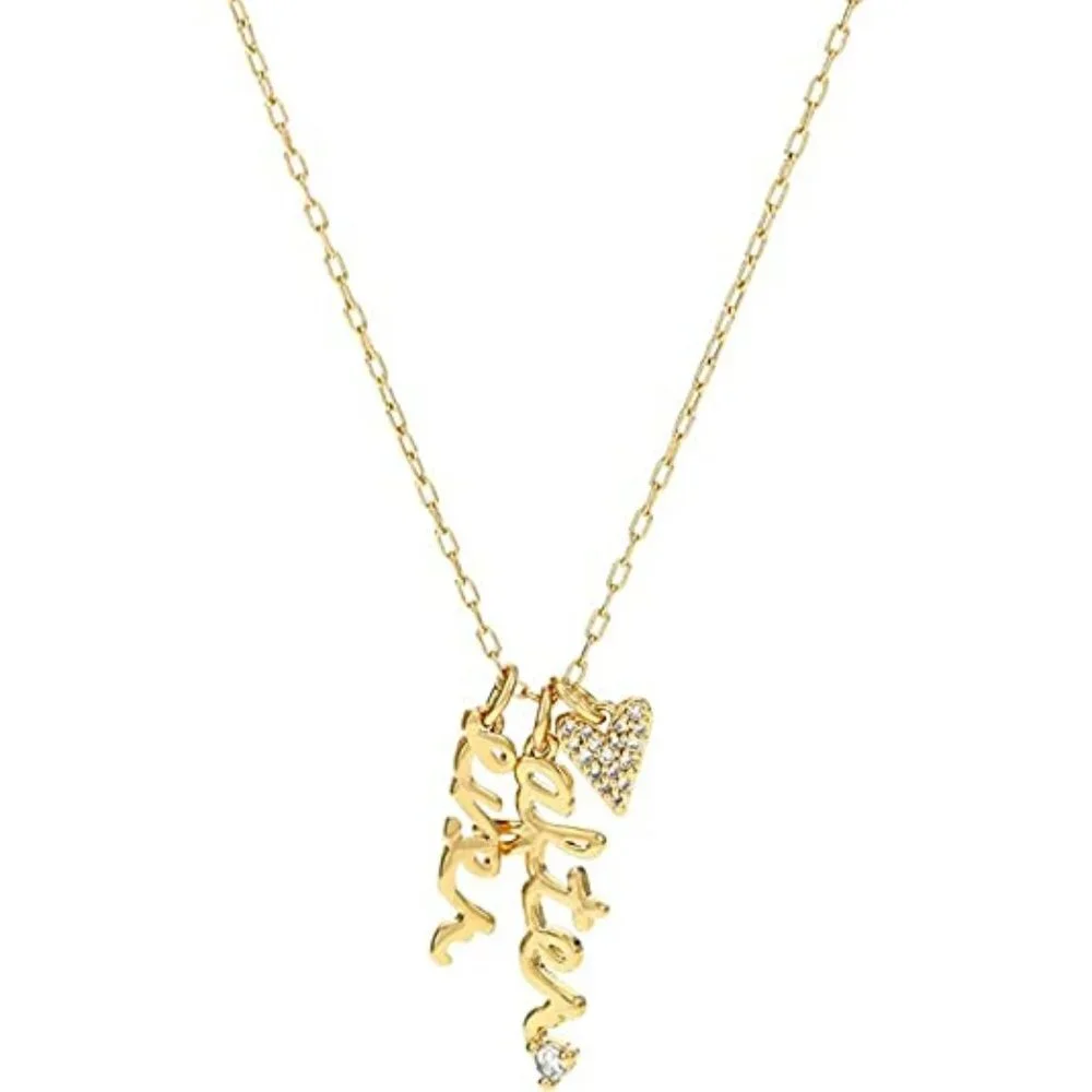 Kate Spade say yes ever after charm necklace